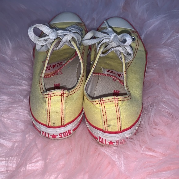 Yellow Low Top Converse Sneaker - Picture 3 of 3